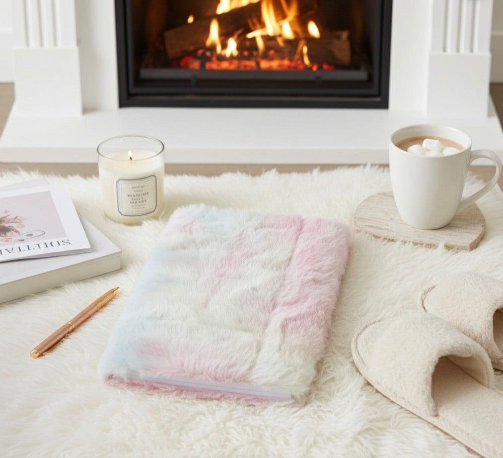 Pastel Dream Tie-Dye Plush Journal