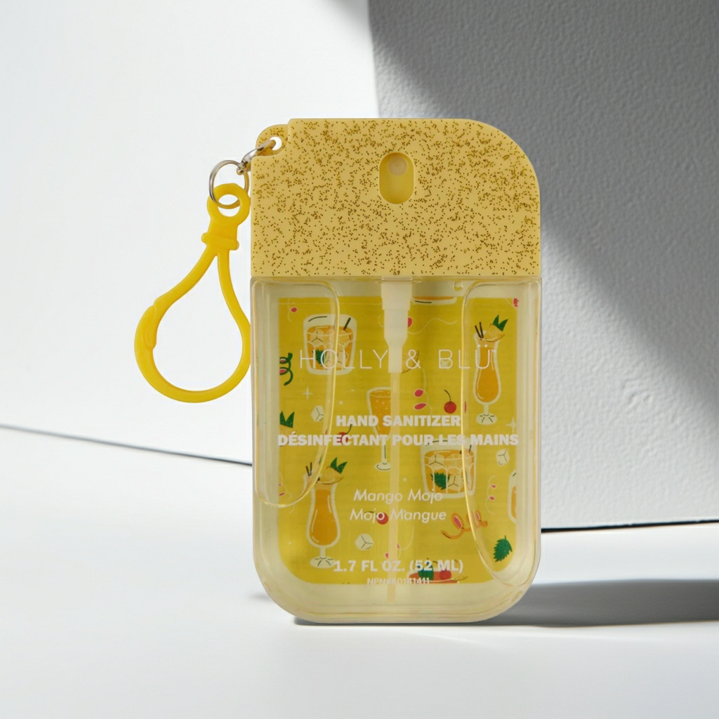 Holly & Blu Hand Sanitizer Spray with Charm Keychain